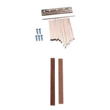 Maxbell 17 Note Kalimba Thumb Piano Steel Keys+2pcs Wooden Bridge for DIY Kalimbas