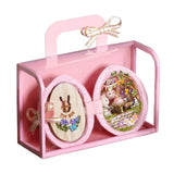 Maxbell Mini Cute Seed DIY Doll House Handcraft Miniature Model - Party Style - Pink