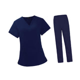 Maxbell Scrubs Set Work Uniforms for Woman Top and Pants Scrub Kit for Female Sturdy Size M