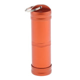 Maxbell Maxbell Waterproof Aluminum Pill Storage Box Capsule Container Tablet Bottle orange