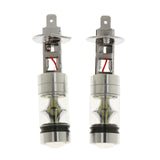 Maxbell 2x2X Aluminum H1 100W White LED DRL Car Fog Light Lamp Bulbs Super Bright
