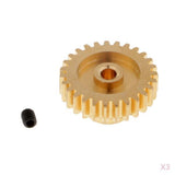 Maxbell 3Pcs 27T Teeth Motor Pinion Gear Upgrade for WLtoys A959 RC High Speed Buggy
