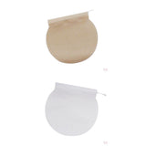Maxbell 400Pcs Round Empty Tea Filter Bags Loose Herbs Teabag Beige&White