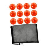 Maxbell 12Pcs Outdoor Pickleballs 26 Holes Portable with Storage Bag for Competition Orange