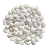 Maxbell Pebbles Multifunctional Polished River Stones for Outdoor Indoor Landscaping White 1 to 2 cm