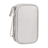 Maxbell Travel Cable Organizer Tech Accessories Pouch for Cord Data Cable Hard Disk Large Gray