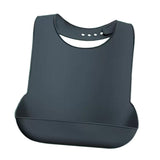 Maxbell Dining Bib Clothing Protector Washable Feeding Bib for Senior Elderly Eating Black