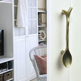 Maxbell 12xAntique Bronze Creative Spoon Design Kitchen Cabinet Closet Drawer Pull Handle 76mm