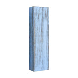 Maxbell Wood Wall Planter for Indoor Plants Artificial Flower Plants Wooden Vase Blue