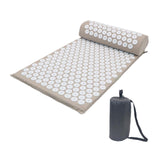 Maxbell Acupressure Mat and Pillow Set Portable Massage Pad for Shoulder Waist Hotel