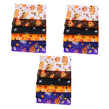 Maxbell Halloween Cotton Fabrics Kit for Party Thanksgiving Bulletin Board Backdrops 18pcs