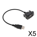 Maxbell 5xUSB Cable 1 Port in Socket for    HILUX VIGO FORTUNER 2004-2012