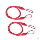 Maxbell 4 PCS  Rope Curtain Drape Tiebacks Tassel Living Room Bedroom Red