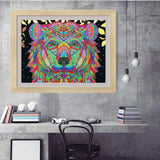 Maxbell Colorful Dog Special Shaped Diamond Painting By Numbers for Beginner 27*37cm - Aladdin Shoppers