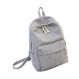 Maxbell School Backpack School Bag Casual Zipper Travel Bag for Travel Camping Party Light Gray