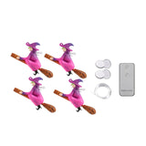 Maxbell 4 Pieces Halloween Witchs Lights for Outdoor Indoor Party Supplies Halloween