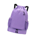 Maxbell Basketball Backpack Bag Folding Racketcarry Bag for Volleyball Travel violet