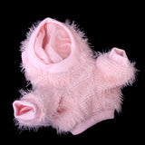 Maxbell Maxbell Smiling Rabbit Pink Round Collar Coat Apparel for Pet Dog - S