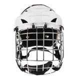 Maxbell Adjustable Ice Hockey Helmet & Face Mask Combo for Men & Women White L