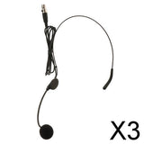 Maxbell 3xEar Hook Omni-Directional Boom Head Worn Microphone  XLR 3Pin