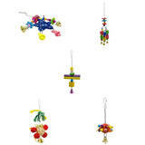 Maxbell 5 pcs Birds Chew Toy Parrot Birds Bell Swing Toys for Small to Largr Birds