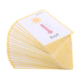 Maxbell Maxbell Flash Cards - Educational Learning Picture & Word Card Weather - 22Pieces