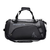 Maxbell Gym Bag Lightweight for Men Women Sports Duffle Bag for Camping Fitness Gray