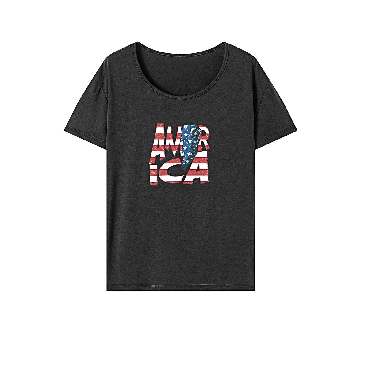 Maxbell Maxbell Women's T Shirt Summer Regular Fit Crewneck Tee for Beach Vacation Commuting XXL Grey