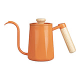 Maxbell Hanging Ear Coffee Pot 550ml Insulated Milk Warmer for Home Coffee Shop Gift Orange