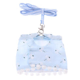 Maxbell Maxbell Small Pet Hamster Leash Gerbil Control Harness Vest Walk Collar Safety Strap Blue