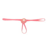 Maxbell Mens Santa Hat Thongs T Back Thongs Xmas Brief for Club Honeymoon Night Pink