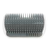 Maxbell Maxbell Pet Cat Wall Corner Grooming Massage Self Groomer Brush Cat Hair Clean Grey
