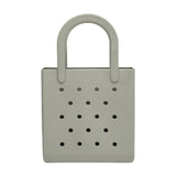 Maxbell Women Girls Beach Bag Waterproof Tote Bag Handbag Portable Summer Travel Bag Gray Green