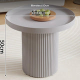 Maxbell 2-Piece Modern Cream design Coffee Table Set, French circular table, PetCompatible Small Space Living Room Accent Table, Metal Movable Sofa Side Table, Light Luxury, Gray Light Gray