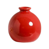Maxbell Plant Pot Home Table Centerpiece Desktop Small Bookshelf Ceramic Flower Vase Red