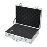 Maxbell Tool Box Organizer with Foam Liner Storage Box for Workshop Outdoor Household 33x24x10cm Silver