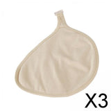 Maxbell 3xSilicone Breast Protective Pocket Cotton Protect Pocket for Mastectomy Women M Right
