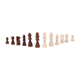 Maxbell 32Pcs Wooden Chess Pieces Beginners Chess Figures for Tournament Home Office L