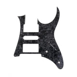 Maxbell 2Pcs 3 Ply Quality Guitar Pick Guard for Ibanez RG 350 DX Black + White