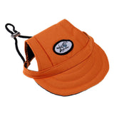 Maxbell Maxbell Pet Dog Cat Kitten Letter Baseball Hat Neck Strap Cap Sunbonnet S Orange