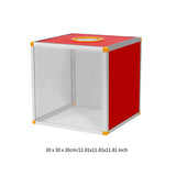 Maxbell Lucky Draw Box Voting Box Donation Box for Voting Annual Meeting Fundraising 30x30x30cm Transparent front