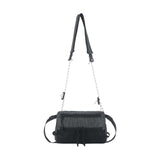 Maxbell Men's Crossbody Bag Adjustable Strap Lightweight with Zipper Stylish Satchel Black