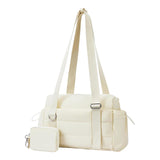 Maxbell Travel Gym Bag with Removable Small Wallet Duffle Bag for Weekend Yoga Dance Beige