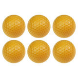 Maxbell 6Pcs Golf Floating Balls Practical Practice Aid for Golfers Pool Competition Yellow