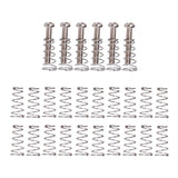 Maxbell 6 Pieces Electric Guitar Bass Bridge Screws Springs+20pcs Pickup Springs