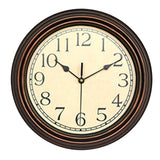 Antique Style Round Wall Clock Bathroom Dorm Decors 12inch Hanging Clocks Antique Bronze