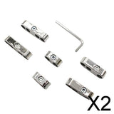 Maxbell 2xChrome Car Spark Plug Wire Cable Divider 7mm 8mm Universal For Chevy Ford