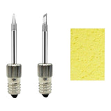 Copper Soldering Iron Tips Kit Parts with Cleaning Sponge for E10 Interface Tip K