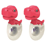 Maxbell 2x Water Sprinkler for Kids Dinosaur Portable Spray Toy for Yard Lawn Garden red