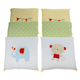 Maxbell 6PCs Baby Crib Bumper Cotton Infant Bed Cot Protector Elephant and Monkey